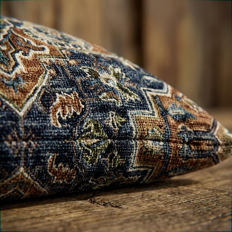 Persian Chenille Throw Pillow Covers Set Of 2