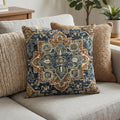 Persian Chenille Throw Pillow Covers Set Of 2