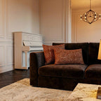 Tufted Burnt Orange Pillow Cover Set of 2