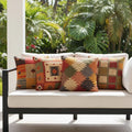 Wool Jute Kilim Cushion Covers Set of 4