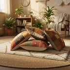 Wool Jute Kilim Cushion Covers Set of 4