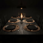 Natural Jute Woven Placemats Set of 6 - 13 inch Round - Larissa Home Decor