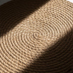 Natural Jute Woven Placemats Set of 6 - 13 inch Round - Larissa Home Decor