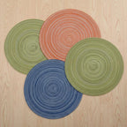 Woven Jute Round Placemats Set of 4 - 13 inch - Larissa Home Decor