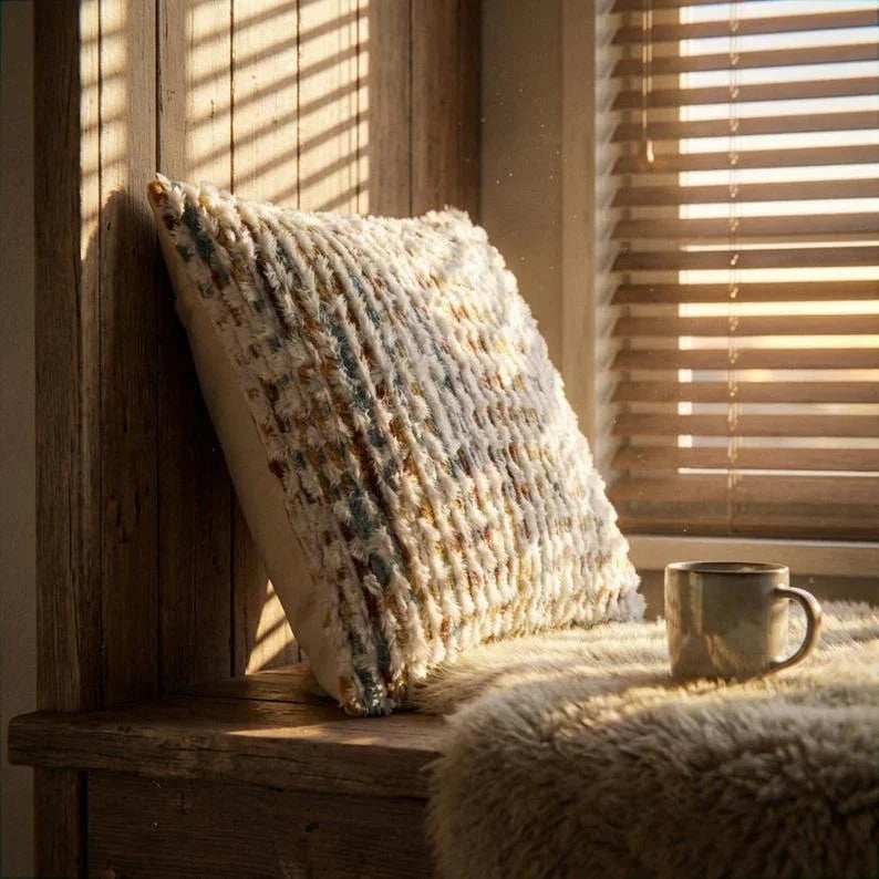 Boho Chenille Tufted Pillow Cover - Larissa Home Decor - US - Pillow Cover