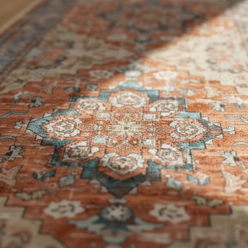 Persian-Style Boho Runner Rug - Larissa Home Decor - US - Area Rug