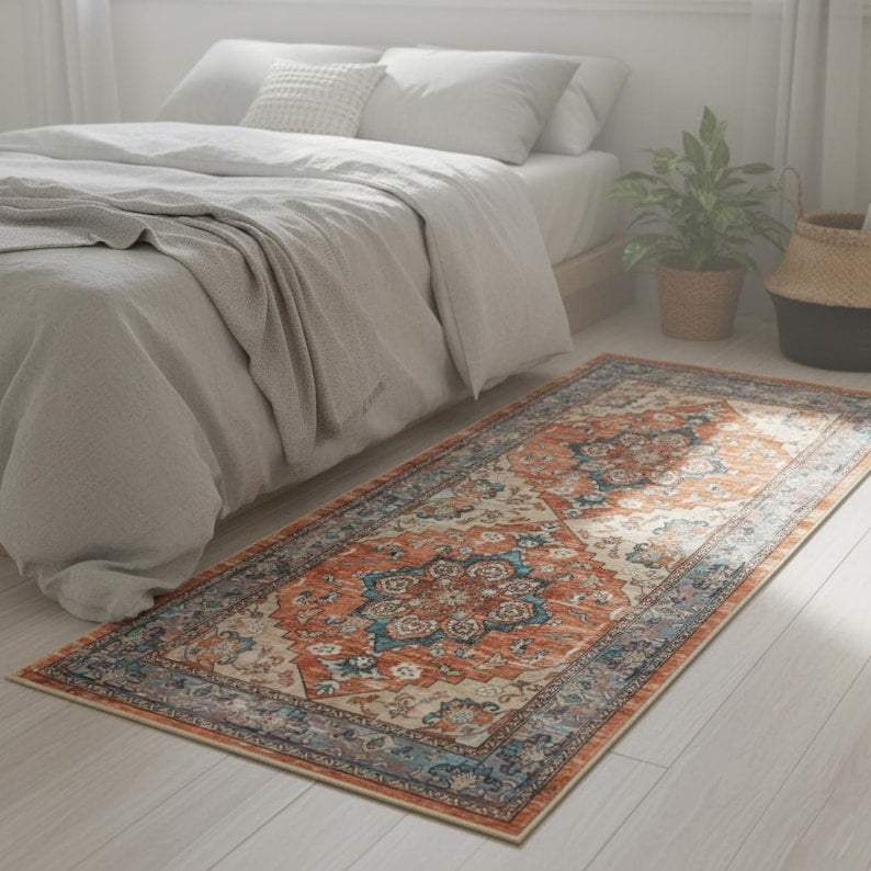 Persian-Style Boho Runner Rug - Larissa Home Decor - US - Area Rug