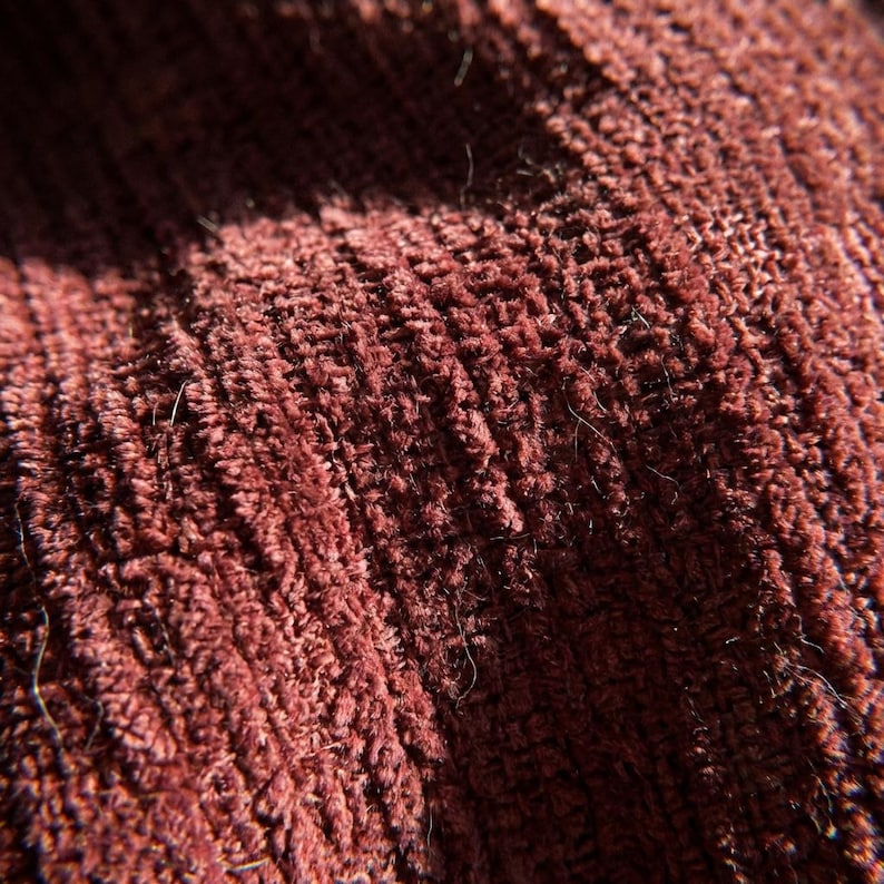 Burgundy Chenille Pillow Covers Set Of 2