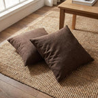 Brown Chenille Pillow Covers Set Of 2
