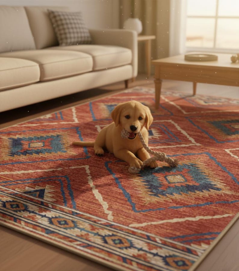Southwestern Geometric Area Rug - Larissa Home Decor - US - Area Rug