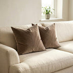 Velvet Pillow Covers Set of 2, Multicolor Throw Pillow Case