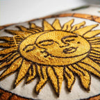 Embroidered Sun Moon Pillow Cover - Larissa Home Decor - US - Pillow Cover