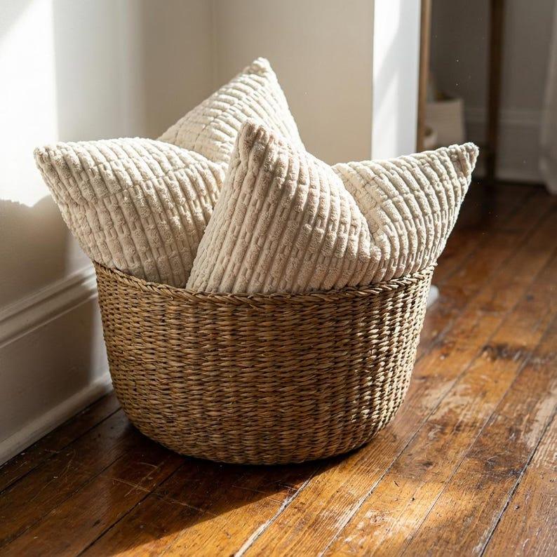 Corduroy Throw Pillow Covers Set of 2 - Larissa Home Decor - US - Pillow Cover