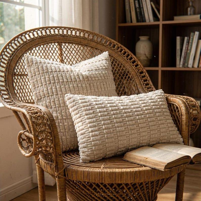 Corduroy Throw Pillow Covers Set of 2 - Larissa Home Decor - US - Pillow Cover