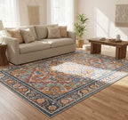 Boho Medallion Washable Area Rug - Larissa Home Decor - US - Area Rug
