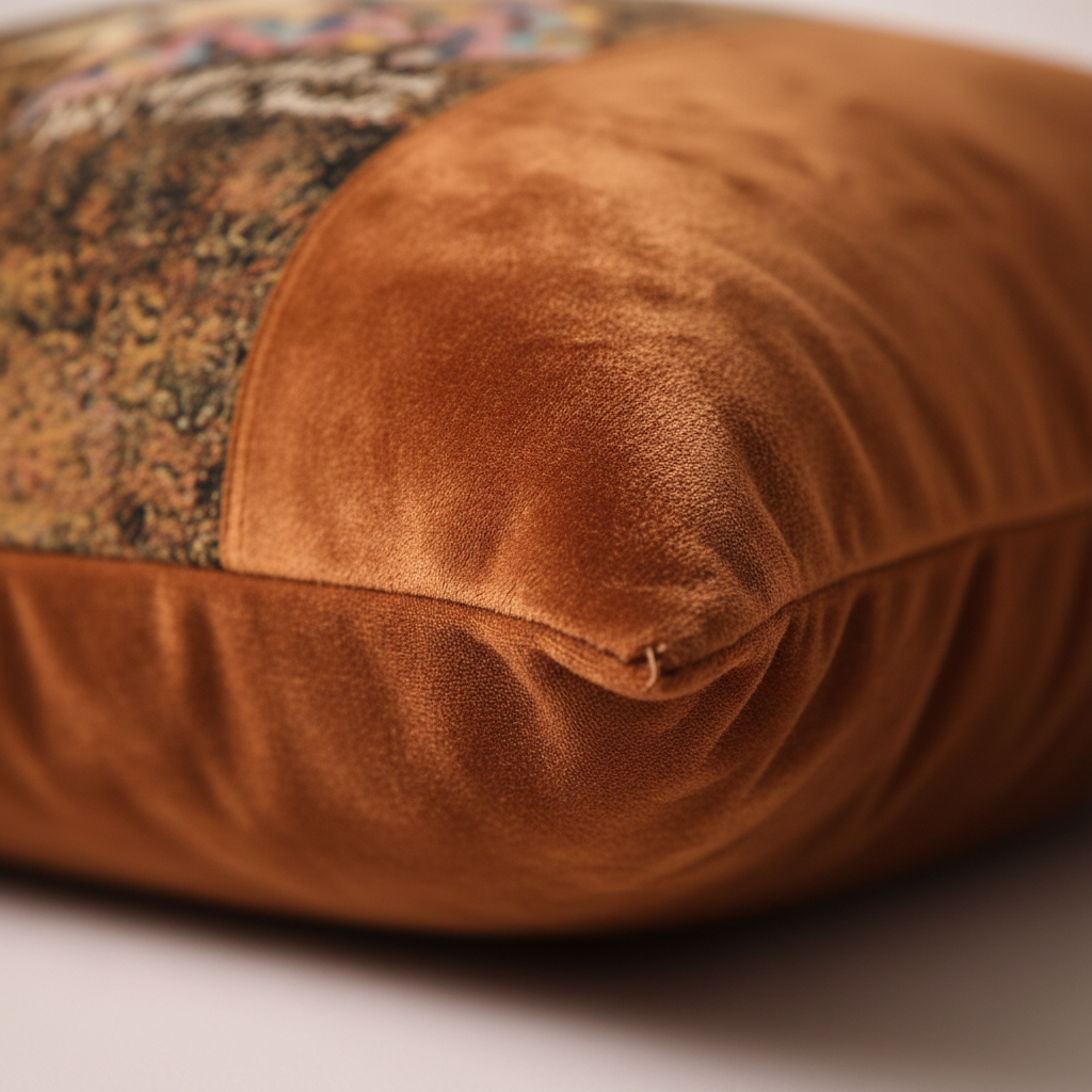 Frida Kahlo Velvet Tapestry Throw Pillow Cover with Tassels - Larissa Home Decor