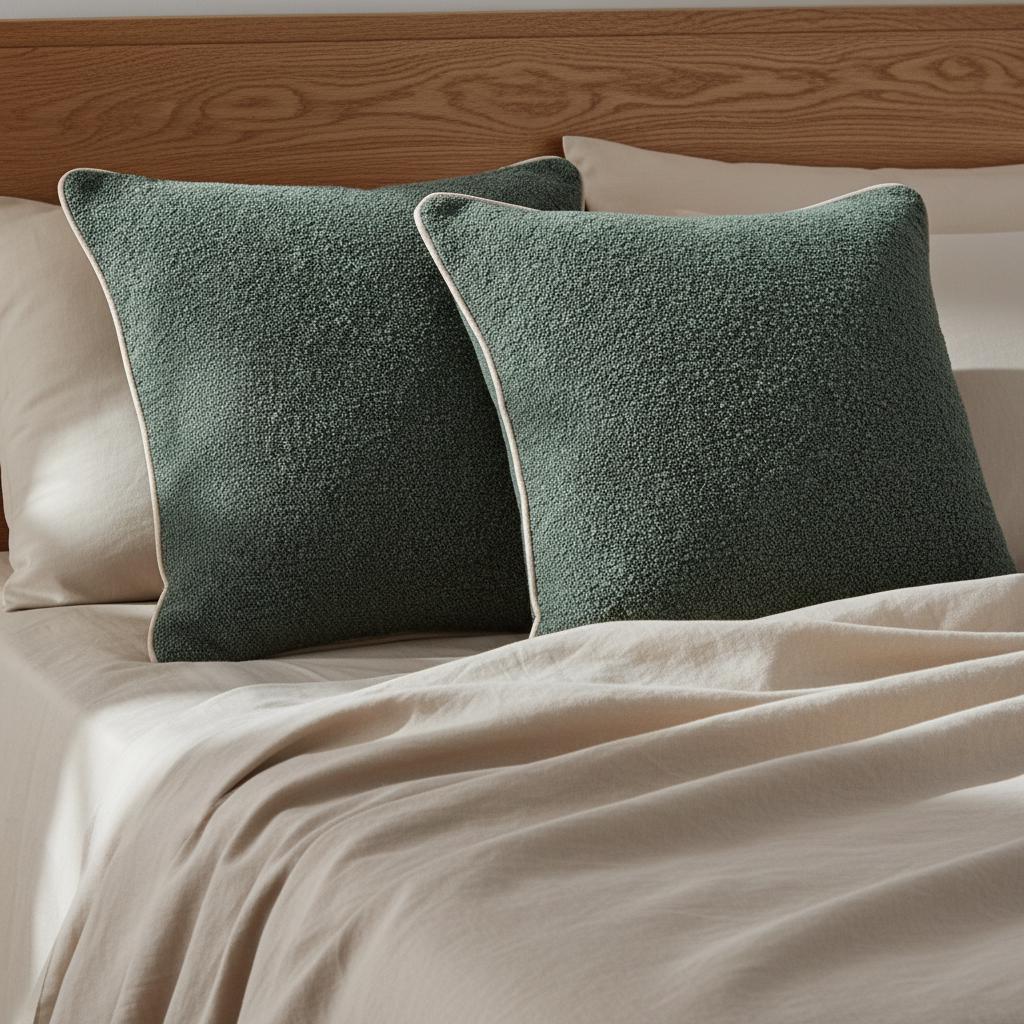 Boucle Pillow Covers Set of 2 - Larissa Home Decor - US - Pillow Cover