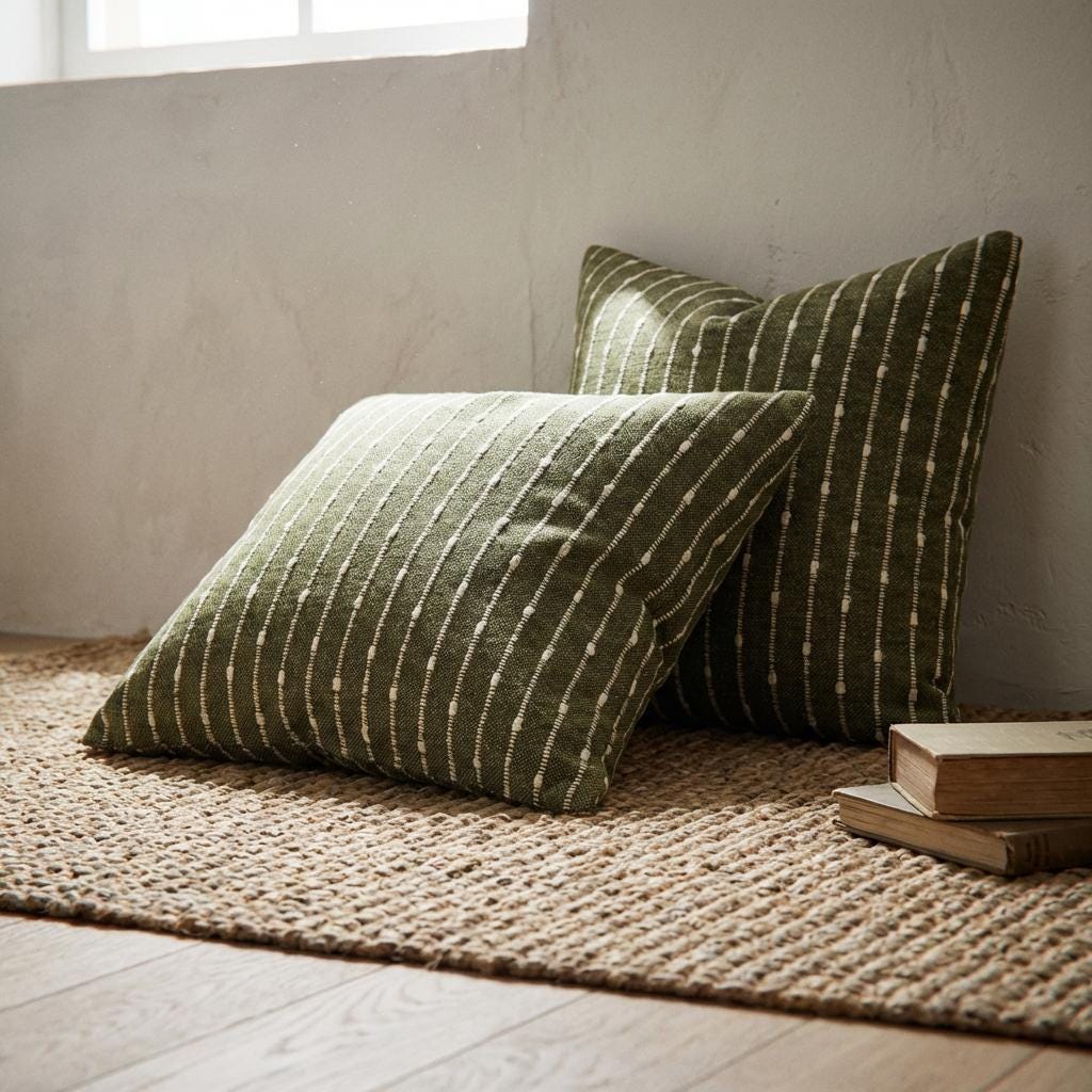 Jacquard Boucle Pillow Covers Set of 2 - Larissa Home Decor