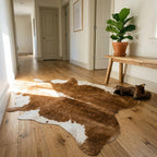 Vegan Leather Cowhide Rug