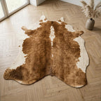 Vegan Leather Cowhide Rug