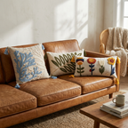 Artisan Embroidered Throw Pillow Cover Bundle – Set of 3